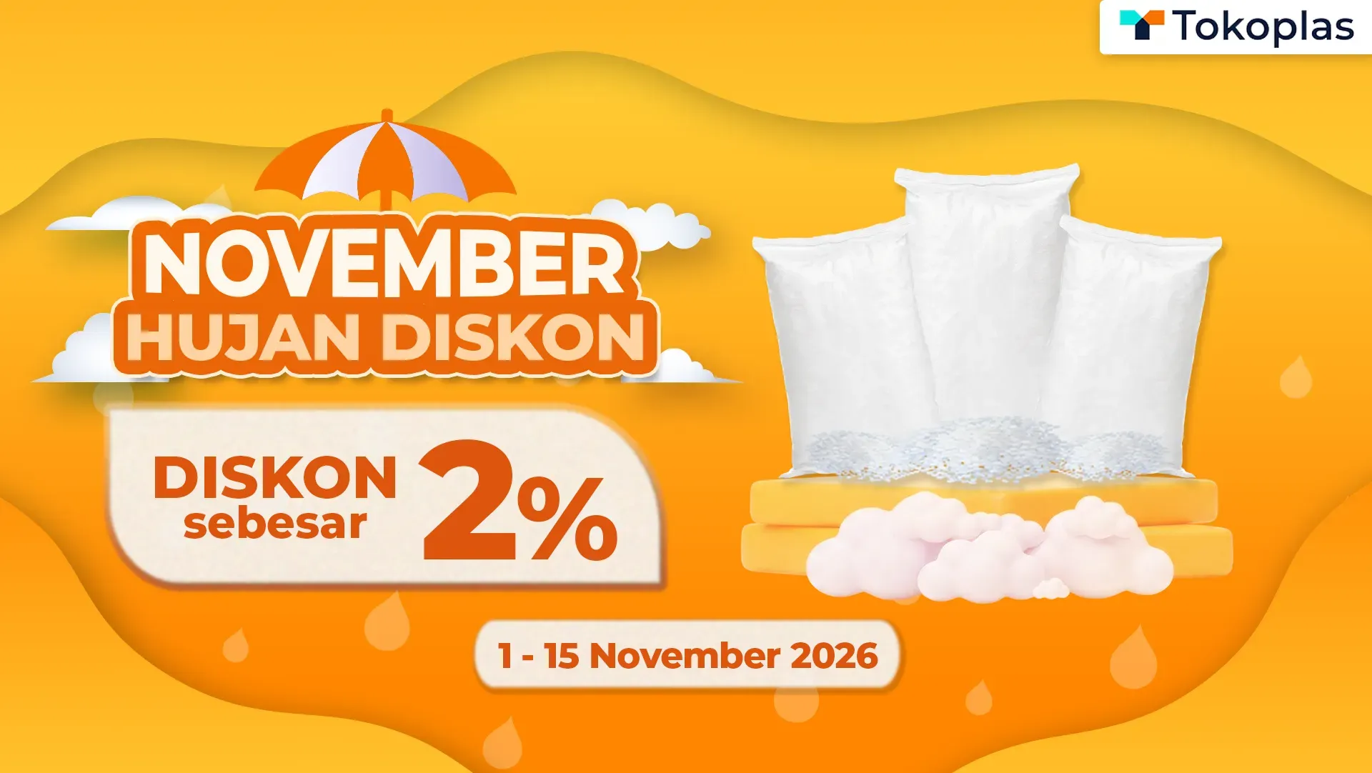 NOVEMBER HUJAN DISKON - DISKON 2% PP & PE
