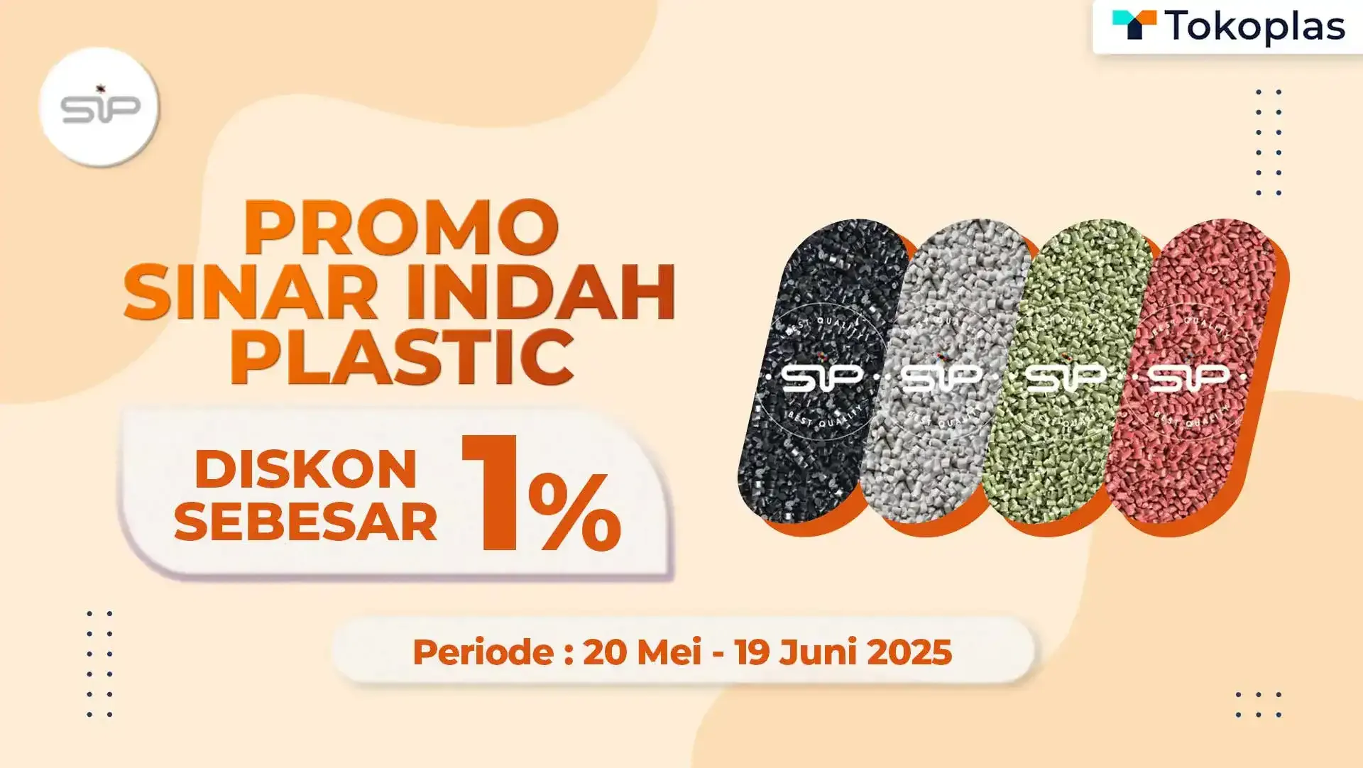 Diskon 1% Untuk Produk Sinar Indah Plastic