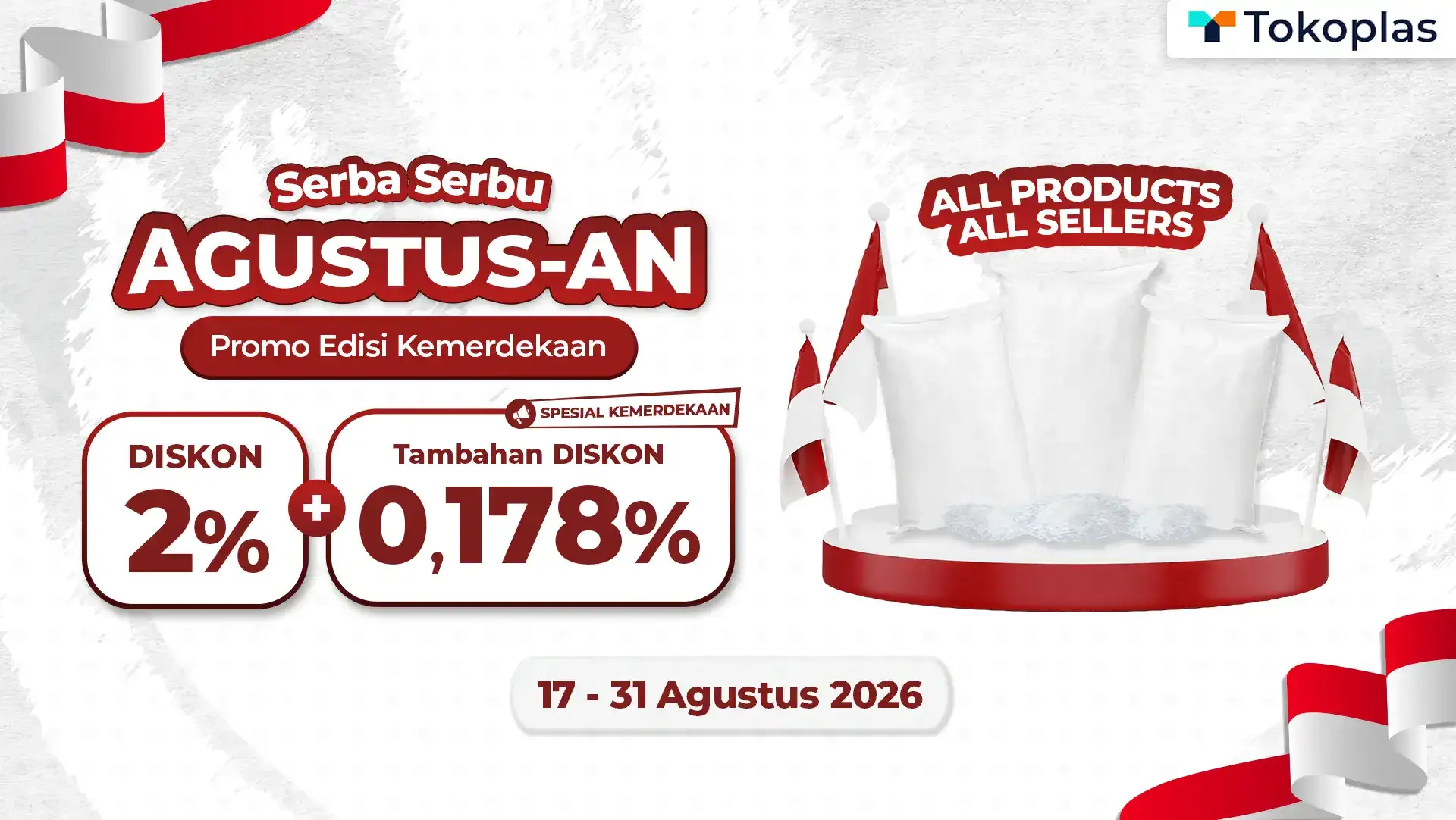 SERBA SERBU AGUSTUSAN EDISI KEMERDEKAAN - DISKON 2,178%