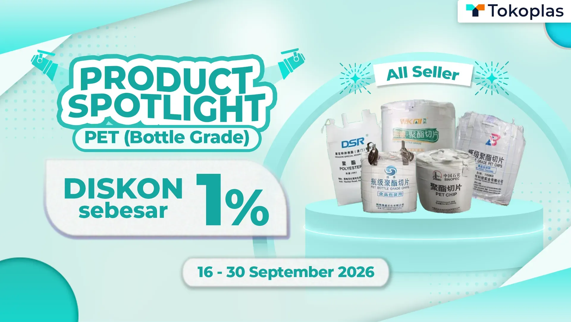 TOKOPLAS PRODUCT SPOTLIGHT - DISKON 1% PET RESIN