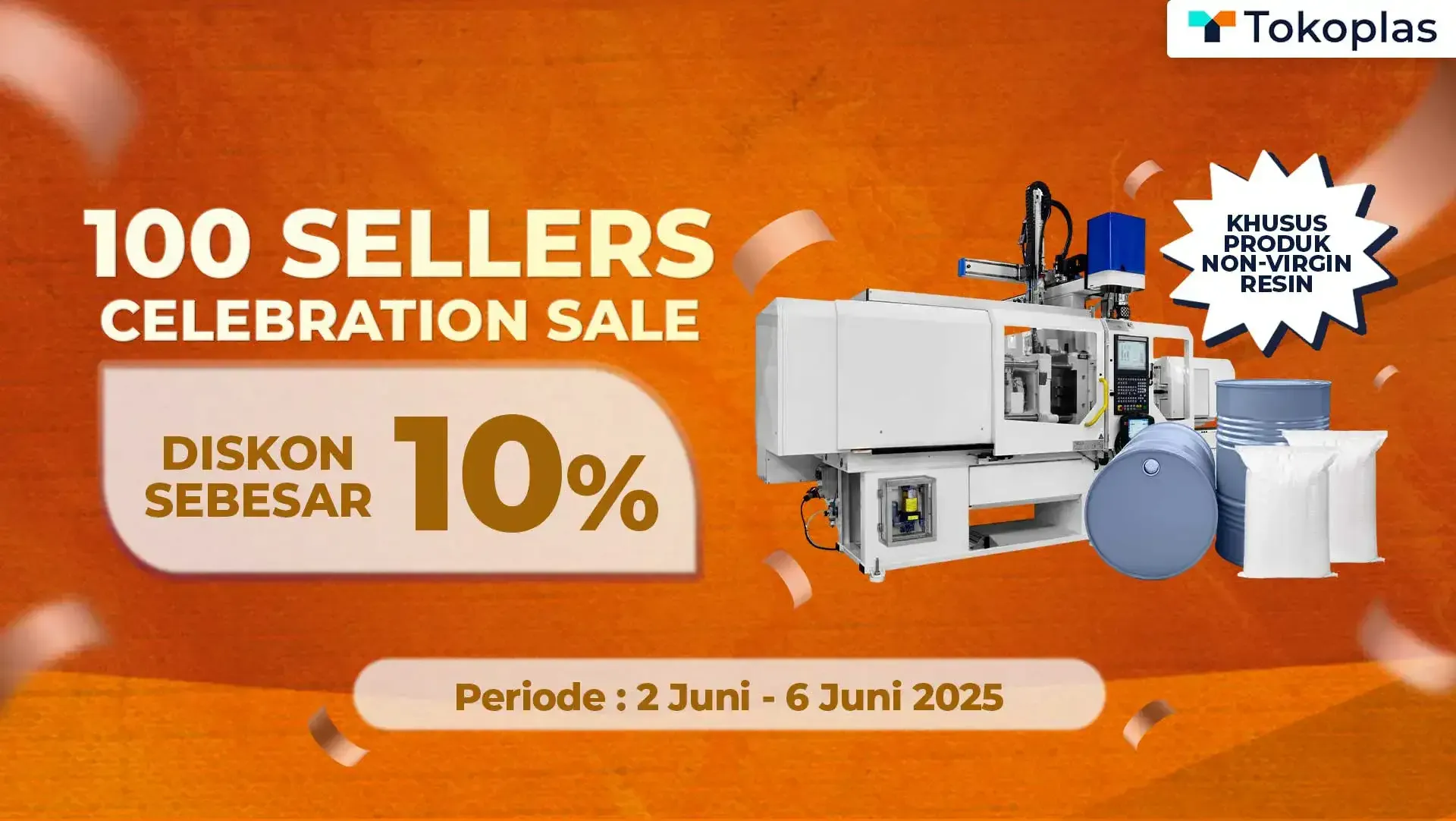 DISKON 10% KHUSUS PRODUK NON-VIRGIN RESIN