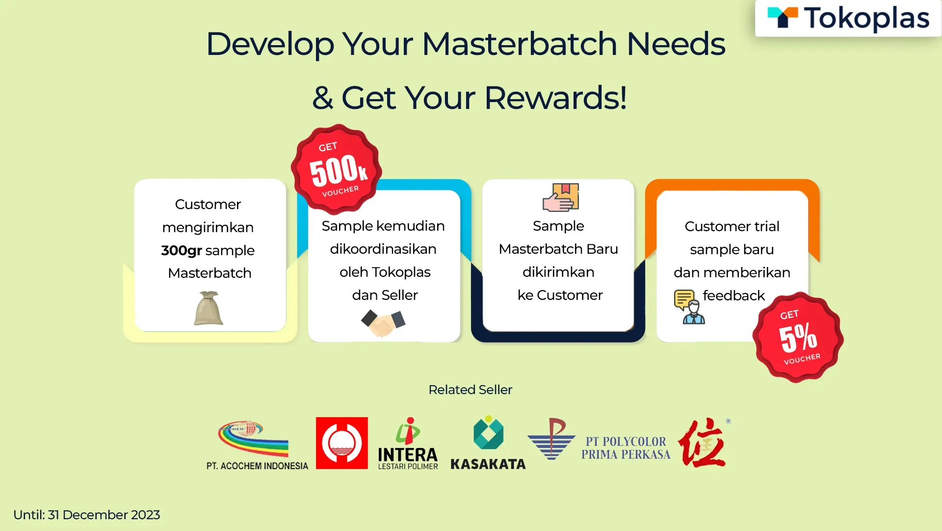 Promo Masterbatch : Develop Your Masterbatch Needs and Get Your Rewards!