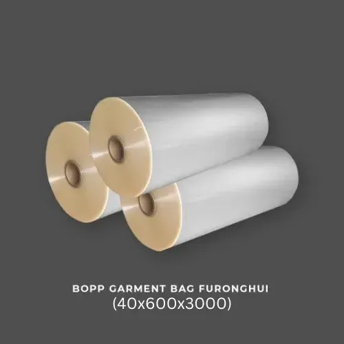 Beli BOPP GARMENT BAG FURONGHUI (40x600x3000) - Colorpak Flexible Indonesia - Tokoplas Ecommerce Indonesia
