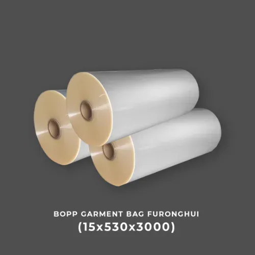 Beli BOPP GARMENT BAG FURONGHUI (15x530x6000) - Colorpak Flexible Indonesia - Tokoplas Ecommerce Indonesia