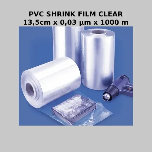 Beli PVC SHRINK FILM CLEAR (13,5cm x 0,03µm x 1000m) - Multi Shrink Plast - Tokoplas Ecommerce Indonesia