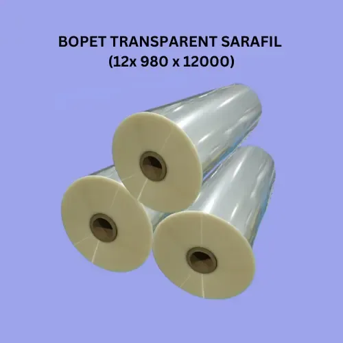 BOPET TRANSPARENT SARAFIL (12x 980 x 12000) - Tokoplas Ecommerce Indonesia