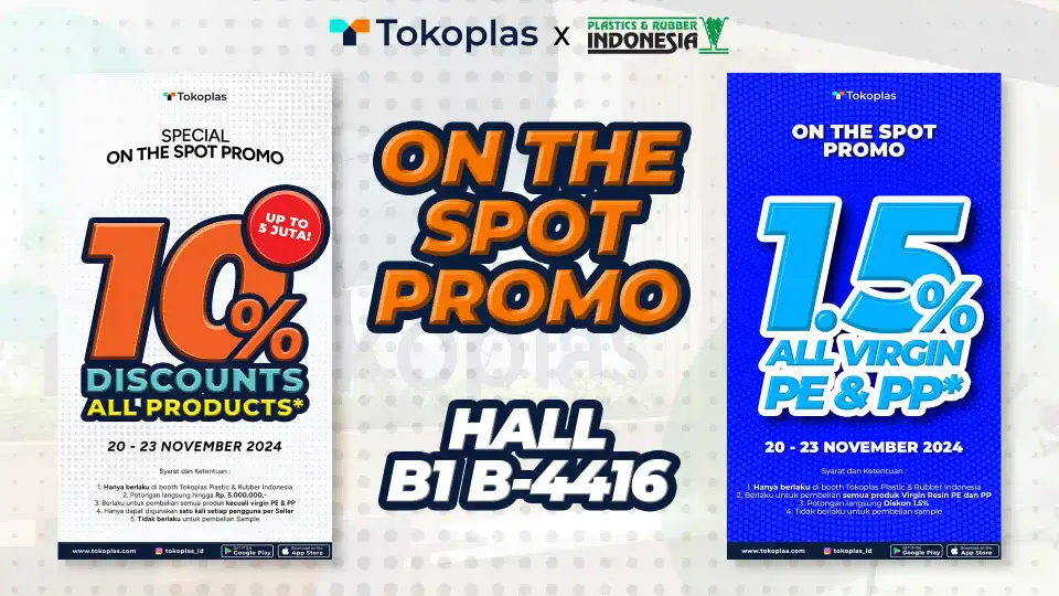 ON THE SPOT PROMO PAMERINDO PLASTIC & RUBBER 2024! | Tokoplas.com